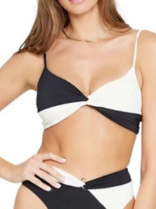 l*space Other - L*Space color-block bikini set black and cream